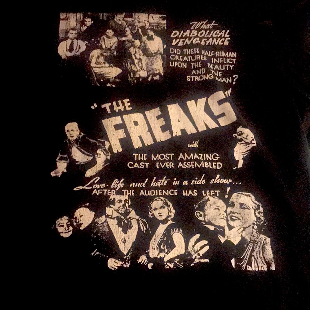 Vintage tee from the movie Freaks